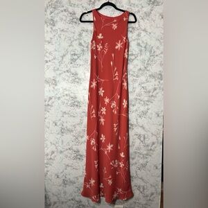 Jonathan Martin Coral and White Dress Sz 9 Y2K